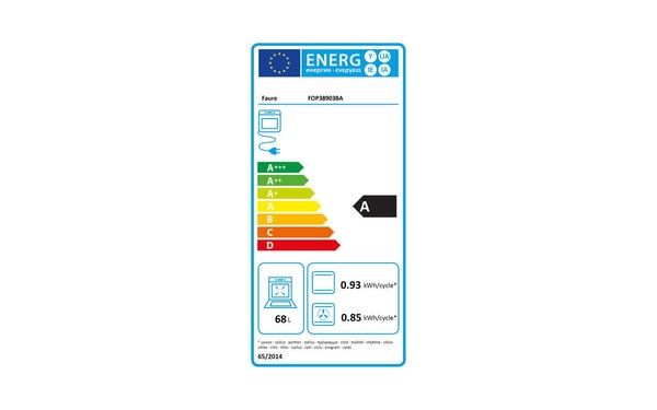 FAURE FOP38903BA - &Eacute;tiquette &eacute;nergie