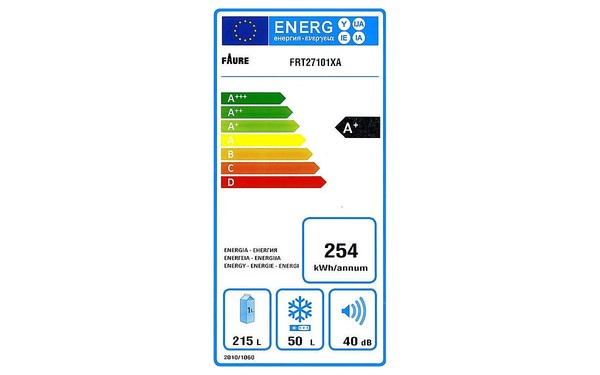FAURE FRT27101XA - &Eacute;tiquette &eacute;nergie