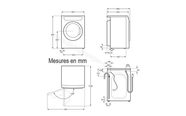 FAURE FWF09141PS - Sch&eacute;ma techniques