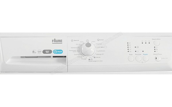 FAURE FWGB6122K - Panneau de commandes (cr&eacute;dit : Darty)