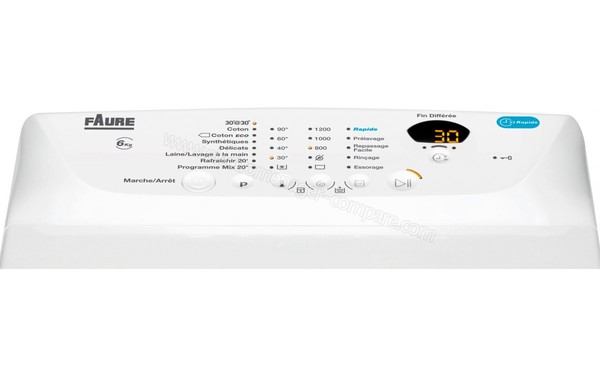 FAURE FWQ61226WR - Panneau de commandes