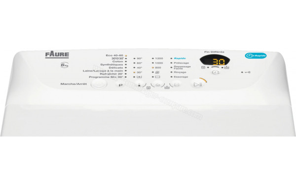FAURE FWQ61229SD - Panneau de commandes