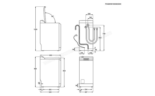 FAURE FWY61226CS - Sch&eacute;ma technique