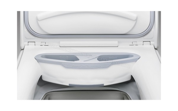 FAURE FWY71323WS - Vue du bac &agrave; produit