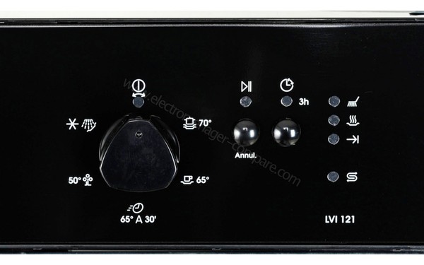 FAURE LVI121N - Panneau de commandes (cr&eacute;dit : Darty)