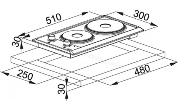 FRANKE FHM 302 2E XS - Sch&eacute;ma technique
