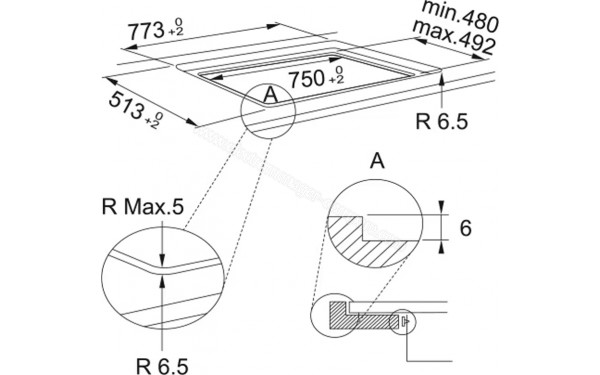 FRANKE FMA 804 I F BK - Dimensions