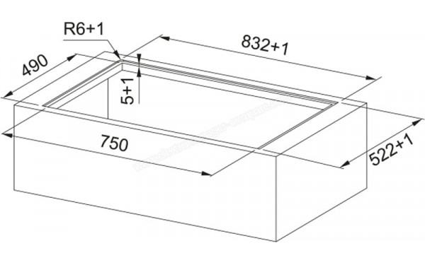 FRANKE FMA 8372 4RC R HI - Dimensions