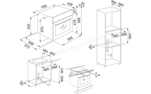 FRANKE FMA 97 P XS - Dimensions