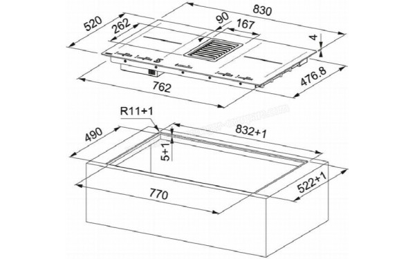 FRANKE FMY 839 HI 2.0 - Dimensions