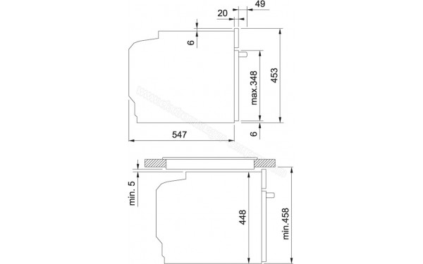 FRANKE FSO 45 FS C TFT CH XS - Sch&eacute;ma technique