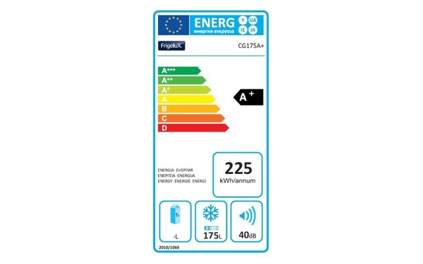 FRIGELUX CG175A+ - &Eacute;tiquette &eacute;nergie
