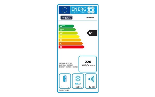 FRIGELUX CG178SIA+ - &Eacute;tiquette &eacute;nergie