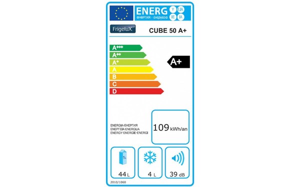 FRIGELUX CUBE50A+ - &Eacute;tiquette &eacute;nergie