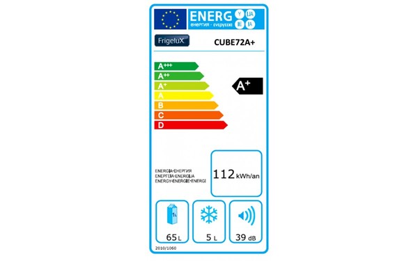 FRIGELUX CUBE72A+ - &Eacute;tiquette &eacute;nergie