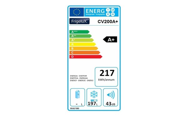 FRIGELUX CV200A+ - &Eacute;tiquette &eacute;nergie
