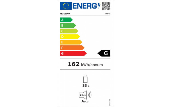 FRIGELUX MB40 - &Eacute;tiquette &eacute;nergie v2