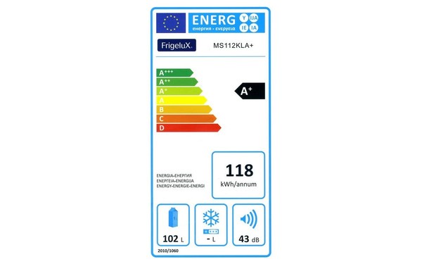 FRIGELUX MS112KLA+ - &Eacute;tiquette &eacute;nergie