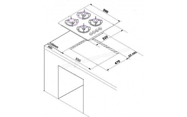 FRIONOR NODTATGVN604 - Dimensions