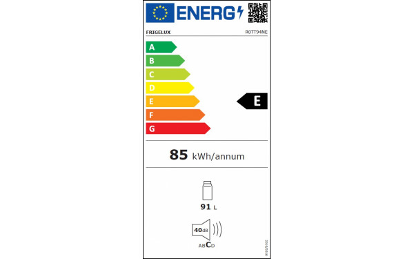 FRIGELUX R0TT94NE - &Eacute;tiquette &eacute;nergie v2