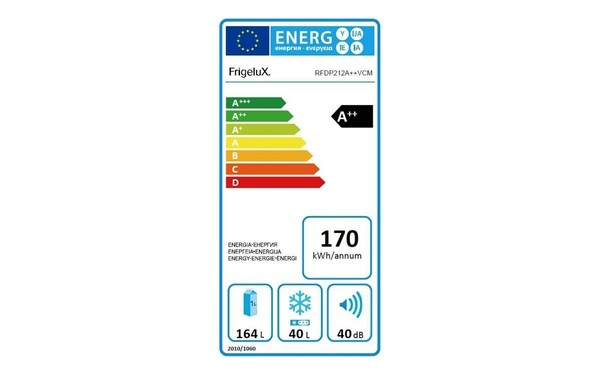 FRIGELUX RFDP212A++VCM - &Eacute;tiquette &eacute;nergie