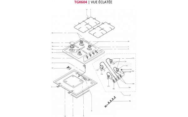 FRIONOR TGX604 - Vue &eacute;clat&eacute;e