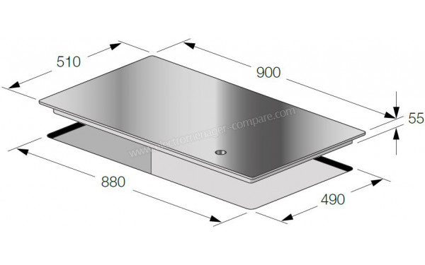 FULGOR MILANO FCH 905 ID TS G DWK WH - Dimensions