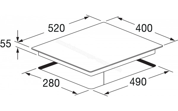 FULGOR MILANO FSH 402 ID TS BK - Dimensions