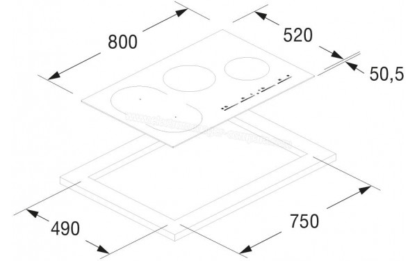 FULGOR MILANO FSH 804 ID TS WH 1 - Dimensions