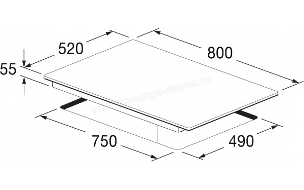 FULGOR MILANO FSH 804 ID WT BK - Dimensions