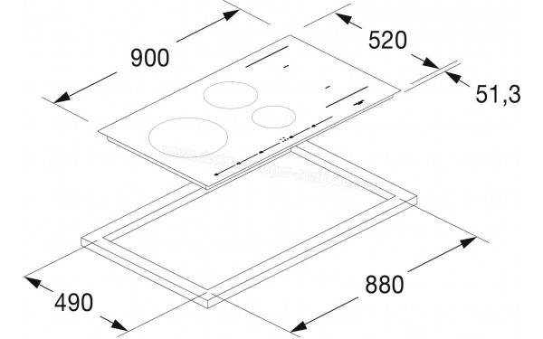 FULGOR MILANO FSH 905 ID TS WH 1 - Dimensions