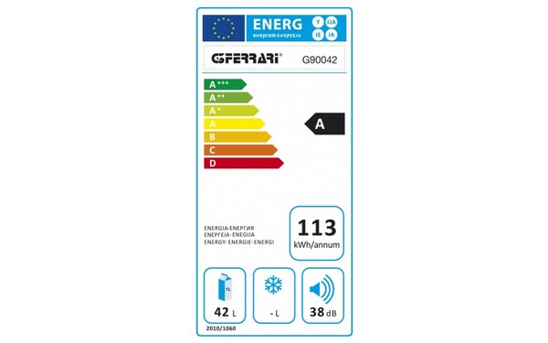 G3FERRARI Rinfresco 42 blanc - &Eacute;tiquette &eacute;nergie