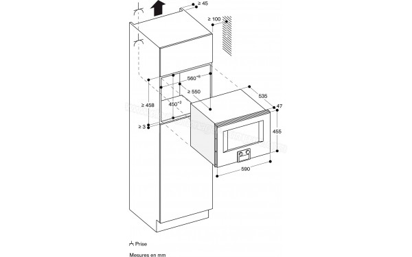 GAGGENAU BM450100 - Dimensions