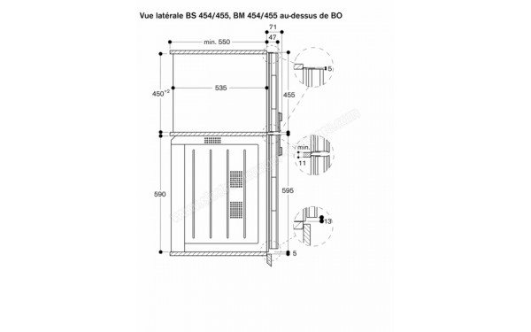 GAGGENAU BM455110 - Dimensions
