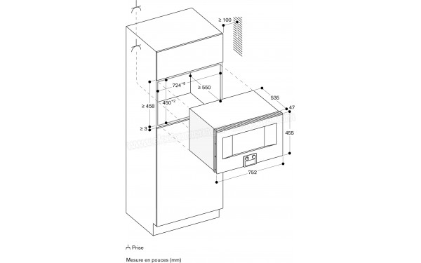 GAGGENAU BM484110 - Dimensions