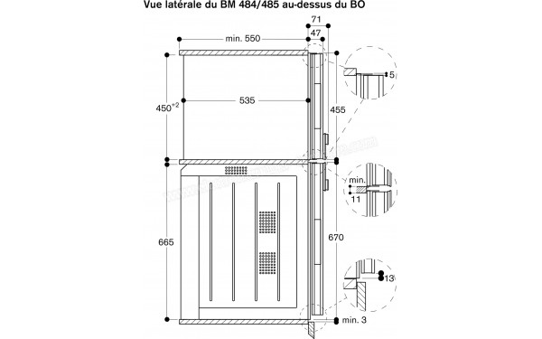 GAGGENAU BM484110 - Dimensions