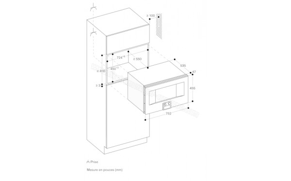 GAGGENAU BM485110 - Dimensions