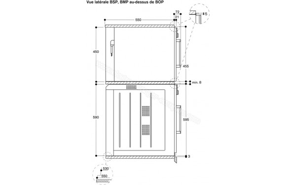 GAGGENAU BMP250100 - Dimensions