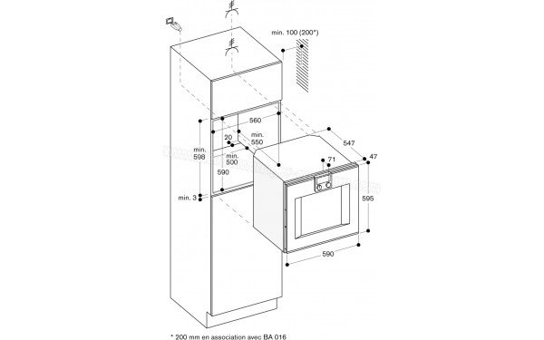 GAGGENAU BO421102 - Dimensions