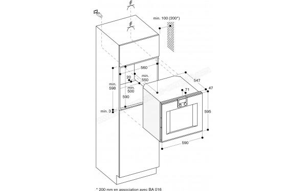 GAGGENAU BO421112 - Dimensions