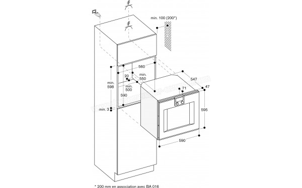 GAGGENAU BO470112 - Dimensions