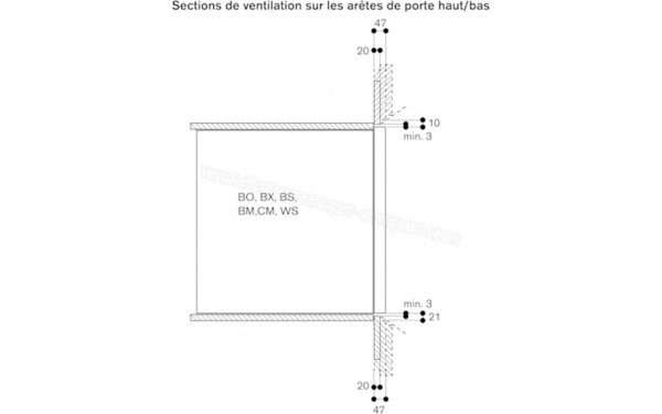 GAGGENAU BO480112 - Sch&eacute;ma technique