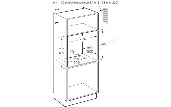 GAGGENAU BO481111 - Sch&eacute;ma technique