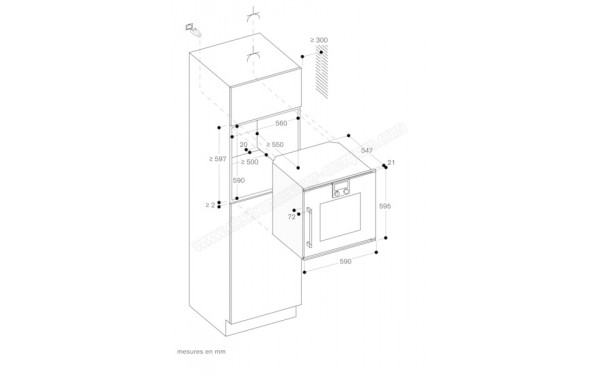 GAGGENAU BOP220112 - Sch&eacute;ma technique