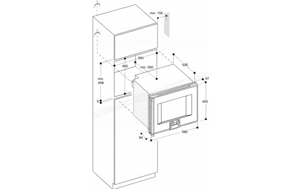 GAGGENAU BS254110 - Dimensions