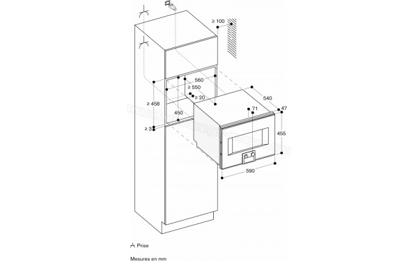GAGGENAU BS450101 - Dimensions