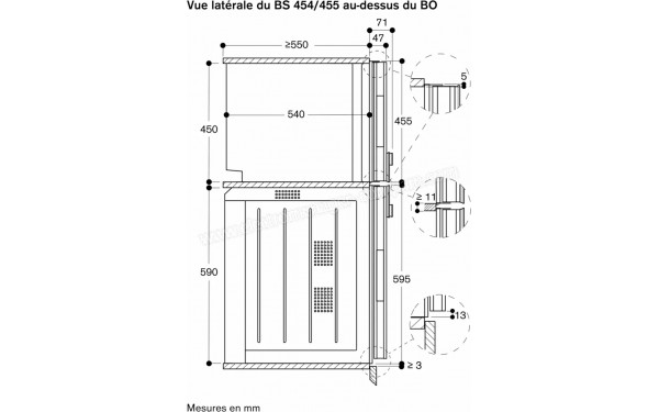 GAGGENAU BS450101 - Dimensions