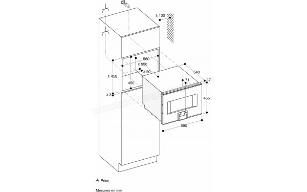 GAGGENAU BS451101 - Dimensions