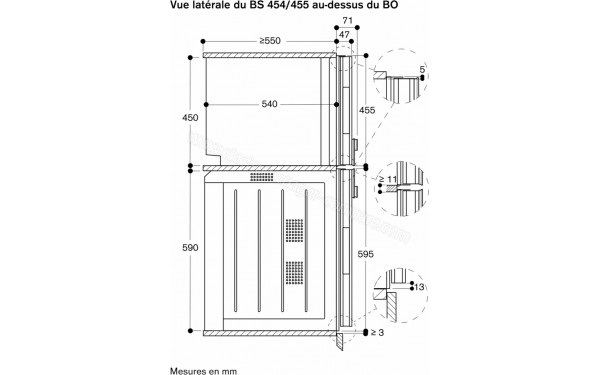 GAGGENAU BS454101 - Dimensions