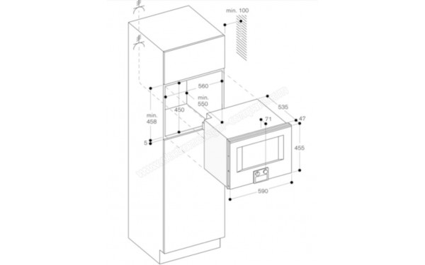 GAGGENAU BS454110 - Sch&eacute;ma technique